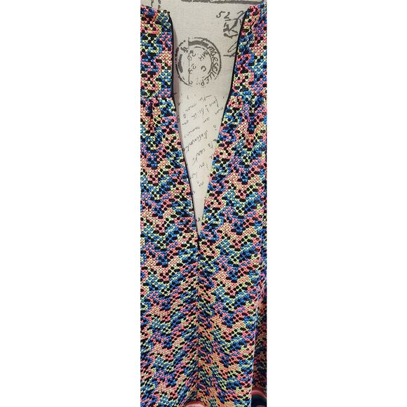 Tracy Reese Anthropologie Dress Size 6 Neon Bright Colors Spring Bold Print - Picture 8 of 16